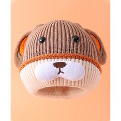 Babyhug  Woollen Cap with Heart Applique - Blue main image 0
