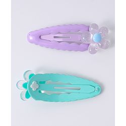 Babyhug Floral Designed Snap Clips Set of 6 - Multicolor