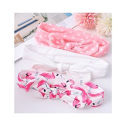 Babyhug Headbans with Knot Detailing Pack of 3 - Pink