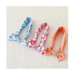 Babyhug Bow Applique Headbands Pack of 3 - Multicolor