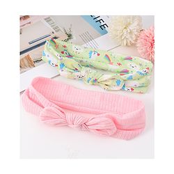 Babyhug Hair Band With Unicorn Applique - Pink main image 0