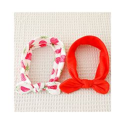 Babyhug Free Size Headbands With Floral Applique Pack of 3 - Multicolor main image 0