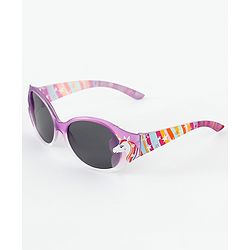 Babyhug Wayfarer Sunglasses with Unicorn Print - Purple