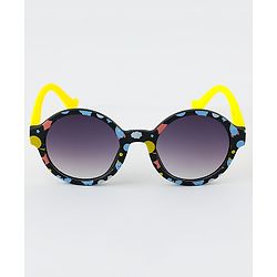 Babyhug Sunglasses With Star & Cloud Print - Black