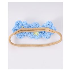 Babyhug Headbands with Floral Applique Pack of 2 - Blue and Pink