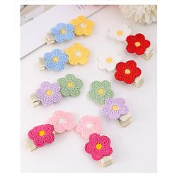 Babyhug Hair Pins And Clips Pack of 14 - Purple main image 0
