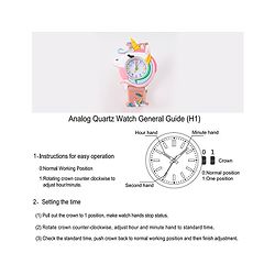 Babyhug Unicorn Shaped Analog Watch Free Size - Light Blue