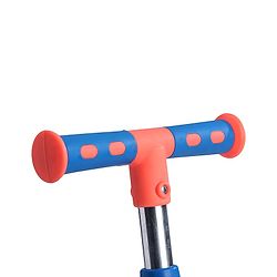Babyhug 3 Wheel Foldable Kids Scooter With LED Light 4 Level Height Adjustment - Orange & Blue