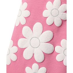 Babyhug Cotton Lycra Knit Full Length Leggings with Floral Print - Pink