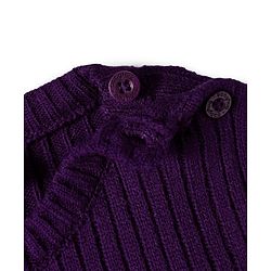 Babyhug Knit Full Sleeves Solid Color Pullover Sweater - Olive Green