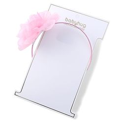 Babyhug Free size Floral Applique HairBand - Pink