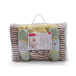 Babyhug Premium Cotton Bedding Set Farm Theme Pack of 4 - Yellow