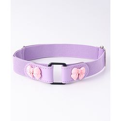 Babyhug Free Size Belt With Bow Applique - Purple