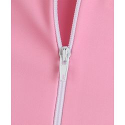 Babyhug Half Raglan Sleeves Legged Swimsuit With Bird Print - Pink