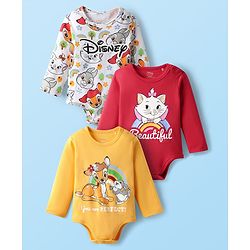 Babyhug 100% Cotton Knit Full Sleeves Striped & Text Graphics T-Shirts Pack of 3  - Multicolour main image 1