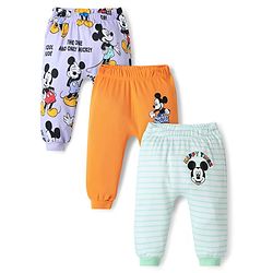 Babyhug Full Length Diaper Leggings Vehicles Print - White main image 0