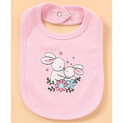 Babyhug 100% Cotton Baby Gift Set With Floral Print Pack of 7 - White & Pink
