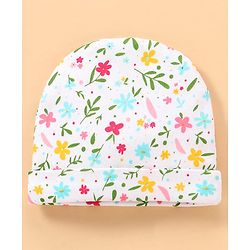 Babyhug 100% Cotton Baby Gift Set With Floral Print Pack of 7 - White & Pink
