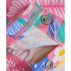 Babyhug 100% Cotton Interlock Knit Full Sleeves Romper with Tropical Theme Print - Multicolor