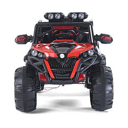 Babyhug Thunder 4X4 Battery Operated Ride On Jumbo Jeep With Music and Lights - Red