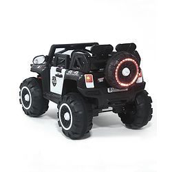 Babyhug Thunder 4X4 Battery Operated Ride On Jumbo Jeep With Music and Lights - Black