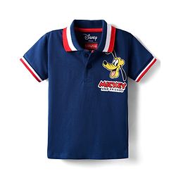 Babyhug Disney Single Jersey Knit Half Sleeves T-Shirts With Mickey Mouse Graphics Pack Of 3 - Blue & White