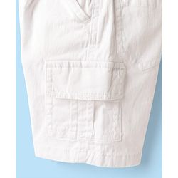 Babyhug Cotton Woven Half Sleeves Shirt & Shorts Set With Floral Print - Orange & White