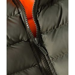 Babyhug Woven Sleeveless Hooded Padded Jacket With Play Time Patch - Olive Green