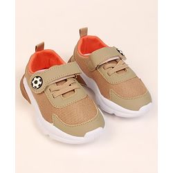 Cute Walk by Babyhug Velcro Closure Sneakers - Khaki