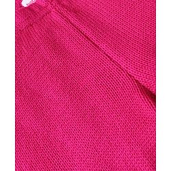 Babyhug Sweater Knit Full Length Woollen Solid Colour Bottom - Dark Pink