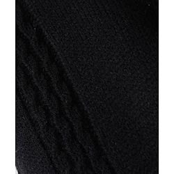 Babyhug Sweater Knit Full Length Solid Colour Woollen Bottom - Black