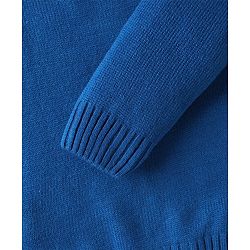 Babyhug Knit Full Sleeves Hooded Front Open Sweater With Checks Design - Blue