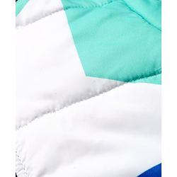 Babyhug Woven Full Sleeves Hooded Padded Jacket With Color Block Design & Detachable Hoodie - Multicolor