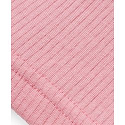 Babyhug Cotton Knit Full Sleeves Solid Thermal Vest & Pant Set - Pink