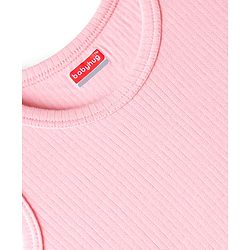 Babyhug Cotton Knit Sleeveless Solid Coloured Thermal Wear Vest Pack Of 2 - Pink & Light Blue