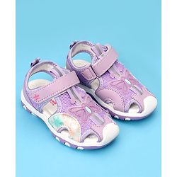 Cute Walk by Babyhug Velcro Closer Sandals  - Navy Blue