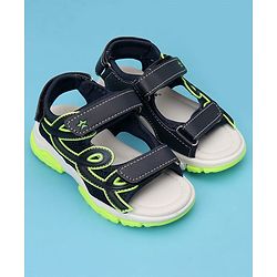 Cute Walk by Babyhug Velcro Closure Sandals - Navy Blue