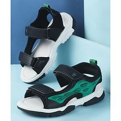 Cute Walk by Babyhug Velcro Closure Sandals - Black