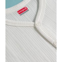 Babyhug Knit Full Sleeves Solid Colour Thermal Inner Wear Set - Off White