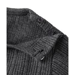 Babyhug Full Sleeves Solid Color Thermal Vest - Grey