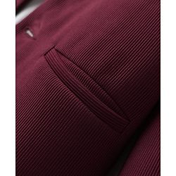 Babyhug Knit Full Sleeves Solid Blazer With Printed T-Shirt - Maroon