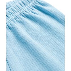Babyhug Knit Full Length Solid Thermal Pants Pack of 2 - Pink & Light Blue