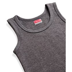 Babyhug Knit Sleeveless Solid Thermal Vest - Grey