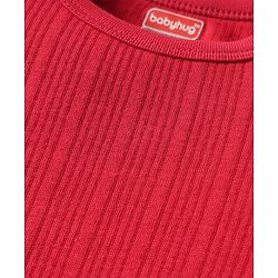 Babyhug Cotton Knit Full Sleeves Solid Coloured Pullover Vests Pack Of 2 - Red & Navy Blue