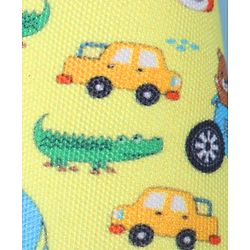 Cute Walk by Babyhug Velcro Closure Casual Shoes with Animal Print - Yellow