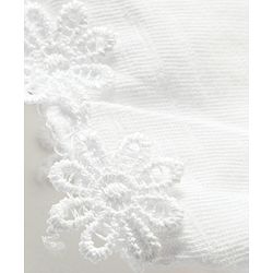 Babyhug 100% Cotton Knit Half Sleeves Solid Color Top - White