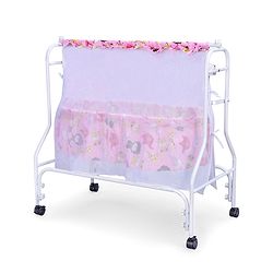 Babyhug Cozy Nest Cradle With Mosquito Net - Pink