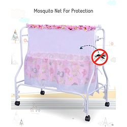 Babyhug Cozy Nest Cradle With Mosquito Net - Pink