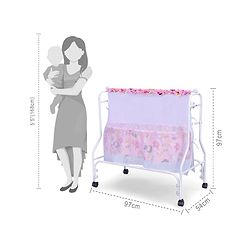 Babyhug Cozy Nest Cradle With Mosquito Net - Pink
