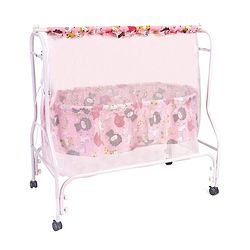 Babyhug Cozy Nest Cradle With Mosquito Net - Pink
